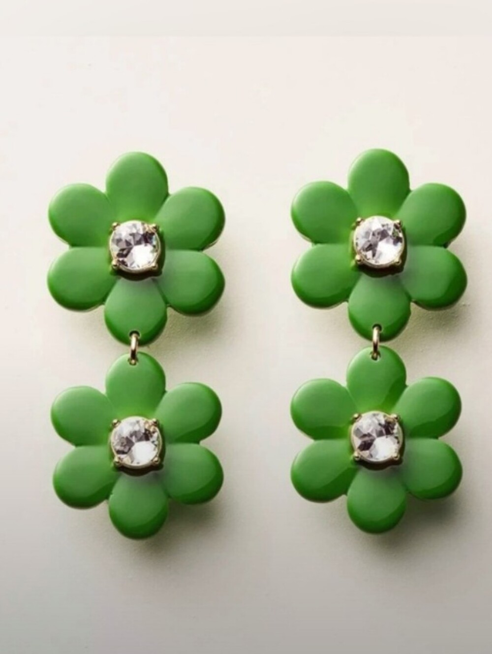 Kate Spade X Target- Flower Drop Earrings (Green 💚)